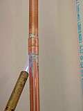 Copper pipe repair. Repiping in copper.